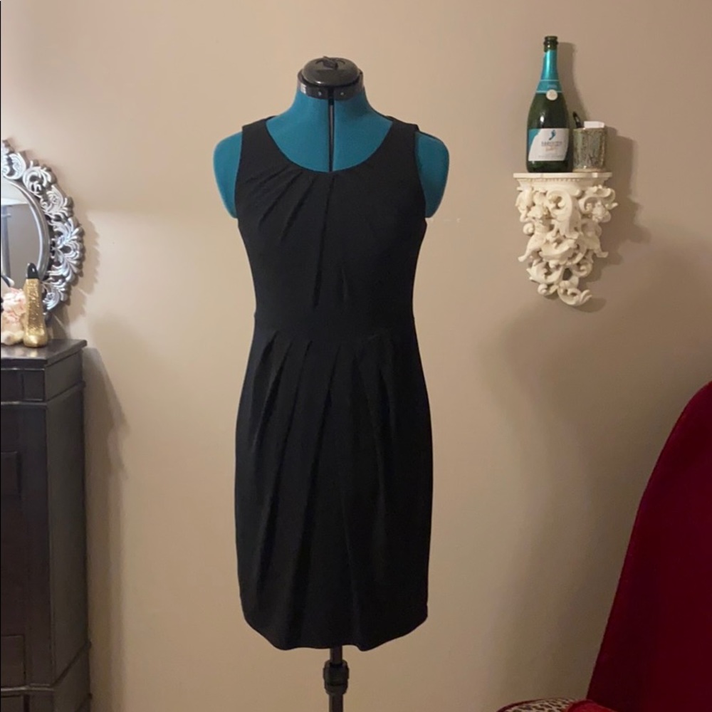 Black short dress pleated size 2